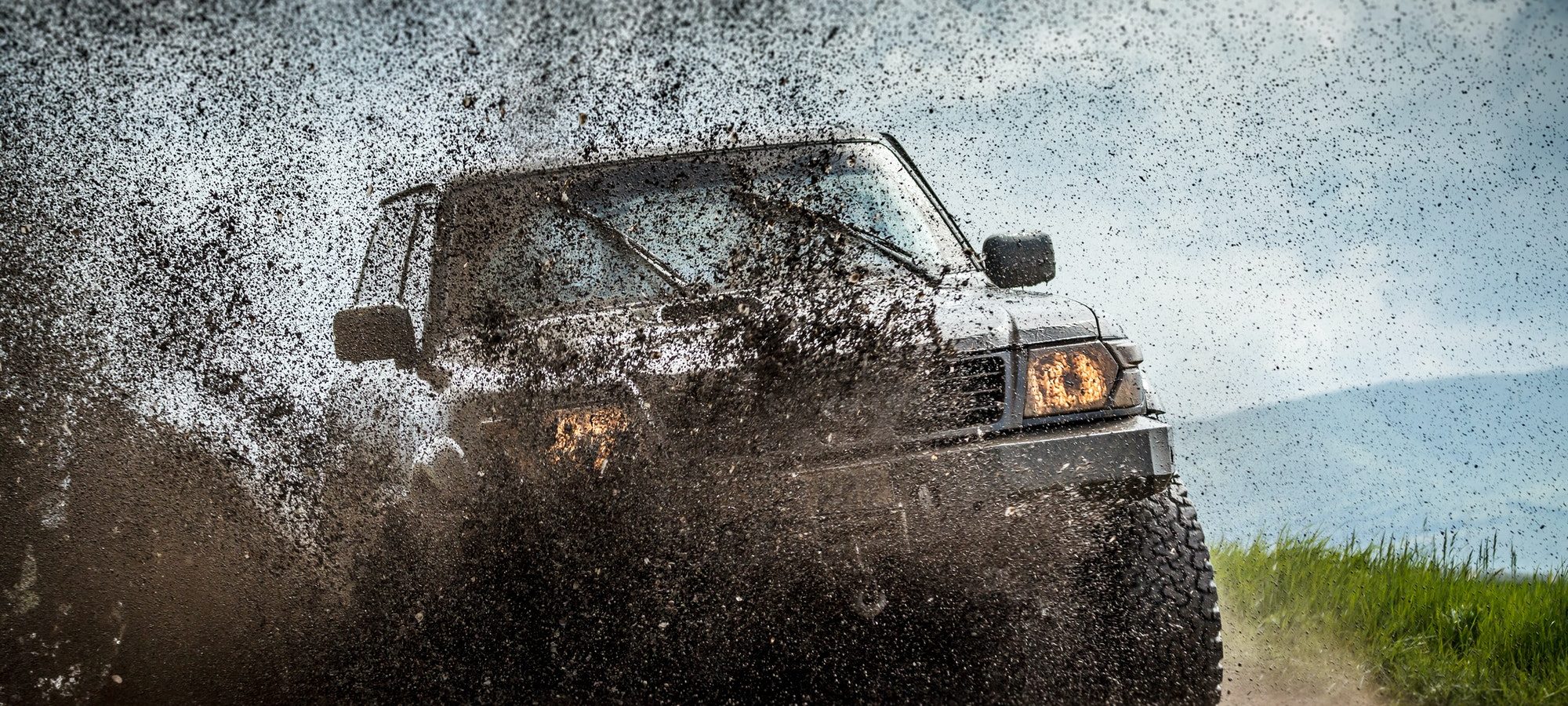 Jeep in mud